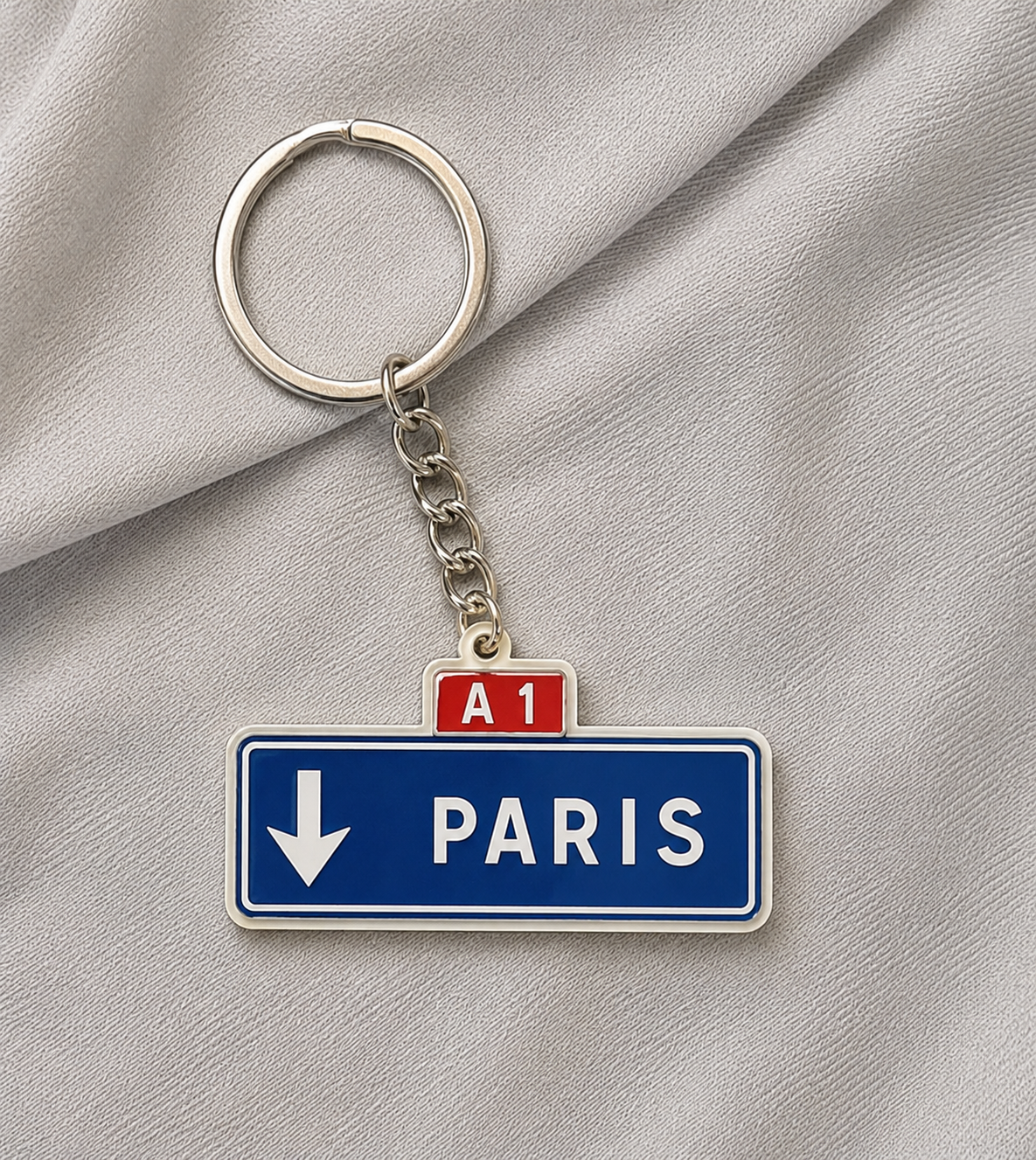 Porte-clés Panneau Autoroute "Paris"