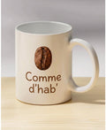 Mug Café Céramique "Comme d'hab'"
